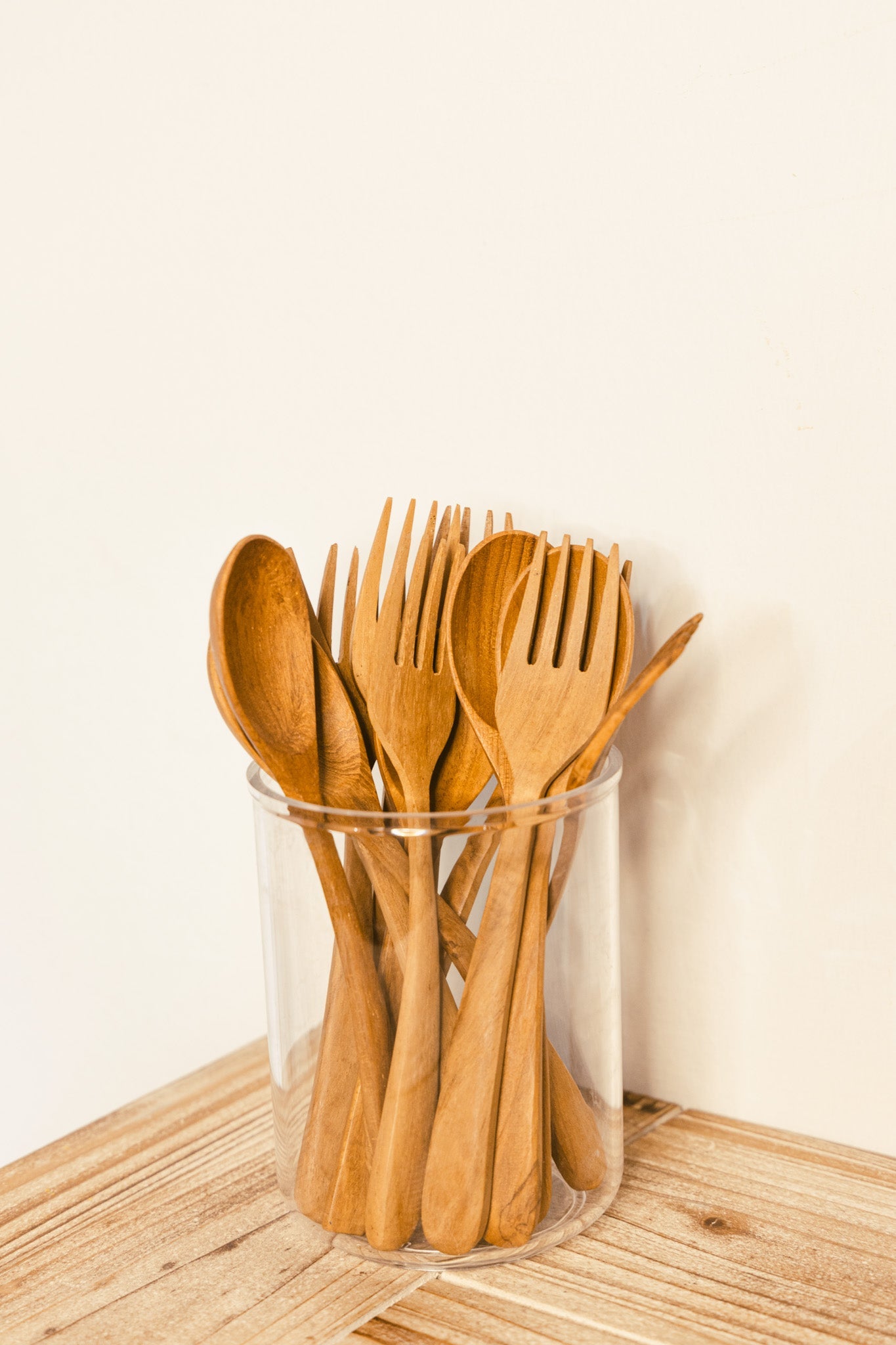 Wooden Fork and Spoon