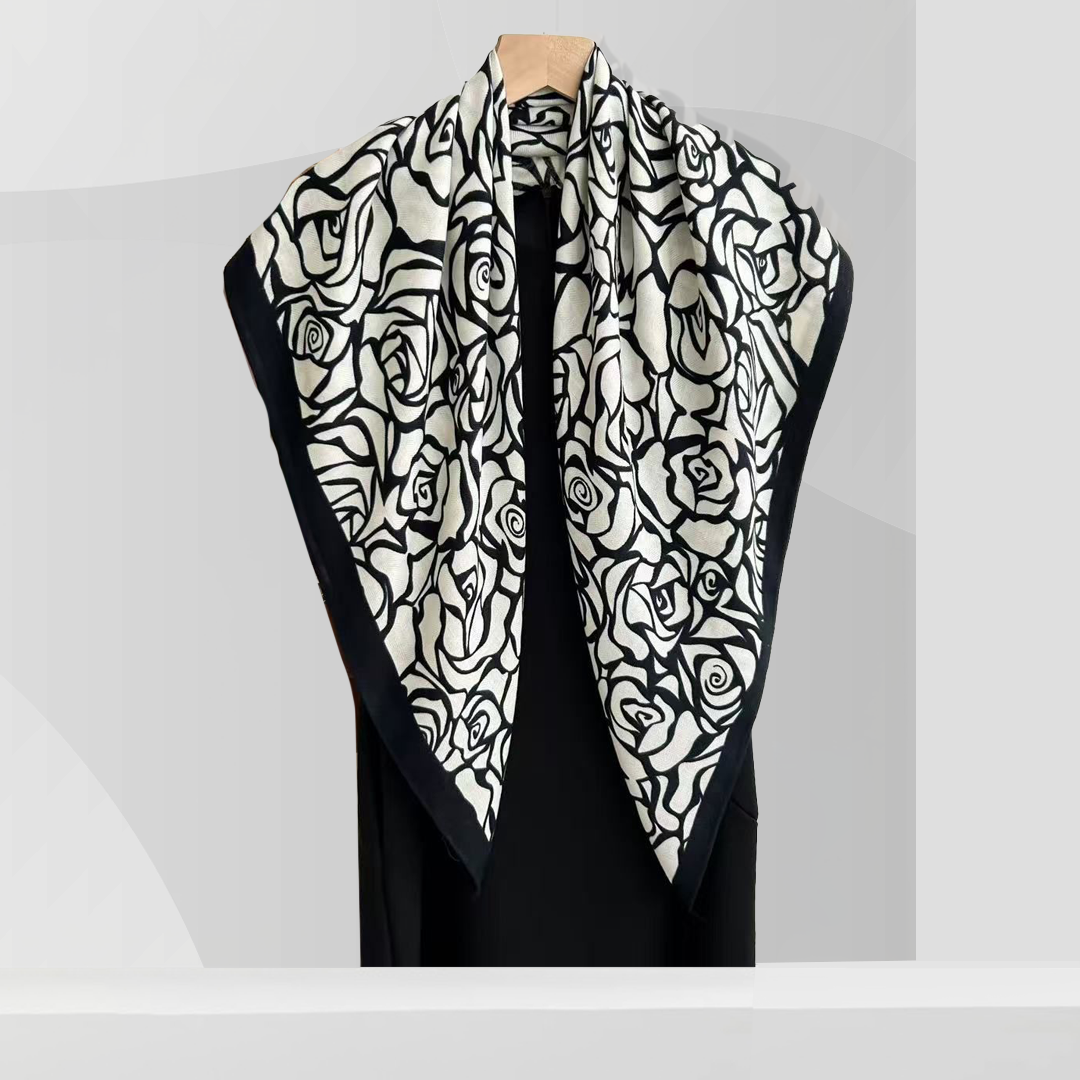 Reverie Rayon: Camellia Navy