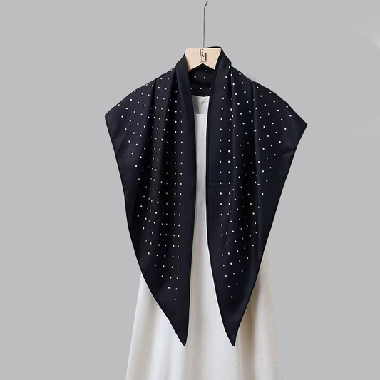 Reverie Tri Scarf: Black Mika