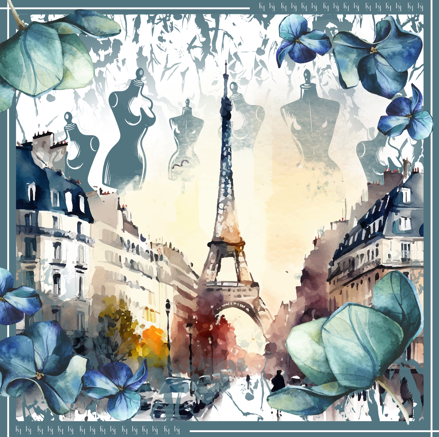 Paris Collection: Couture de Paris Scarf